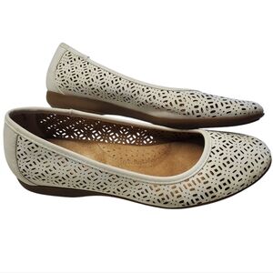 Vintage 7 Eight Carcy Women's Ballet Flats Cutout Size 7 1/2